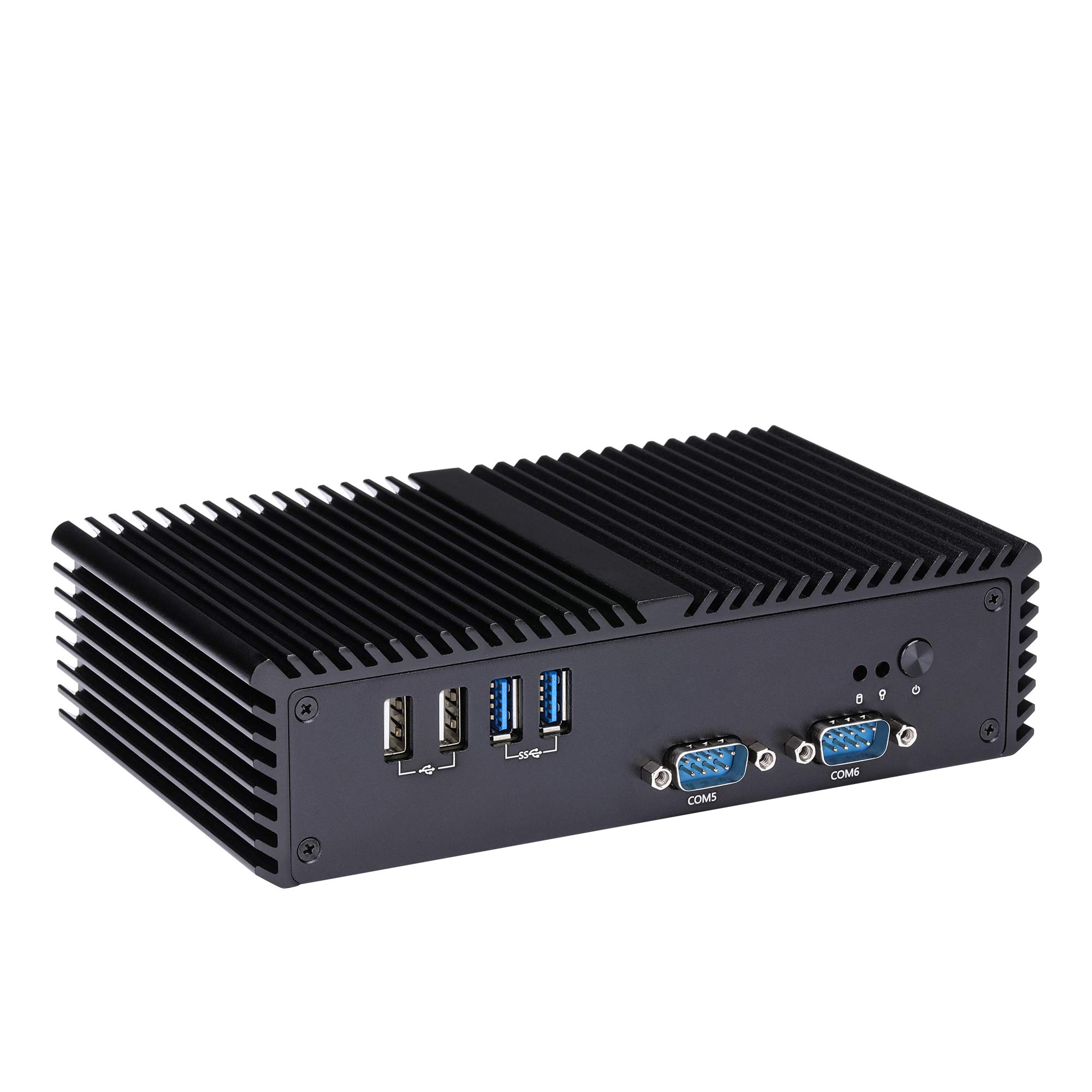 Kettop Barebones Tiny PC Mi5005C5 - Intel Core i3-5005U Dual Core Fanless Mini PC with WiFi, 4x RS232 & RS485 Ports - Perfect for Banking, Office & Industrial Computing