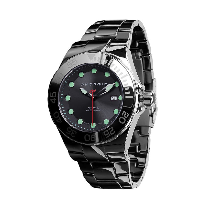 Hercules Tungsten Automatic 48mm Men's Watch - Android AD725AK - Durable Stainless Steel Watch for Business, Formal & Casual Wear