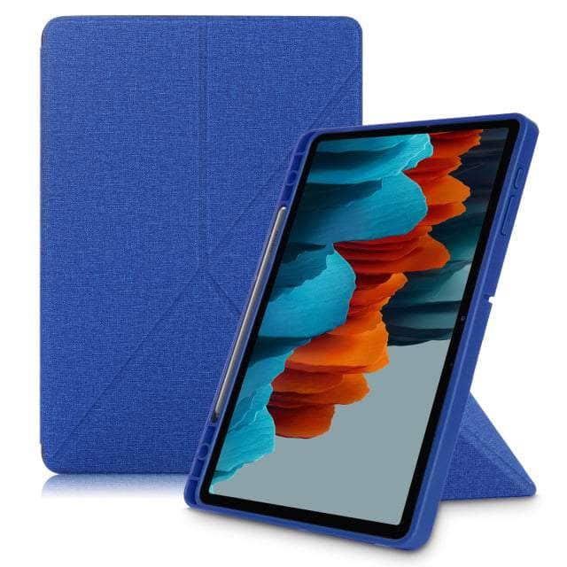 Samsung Galaxy Tab S8 Ultra Smart Tri-Fold Magnetic Stand - Adjustable Tablet Holder for Work, Study & Entertainment | Compatible with X800 Transformer Cases