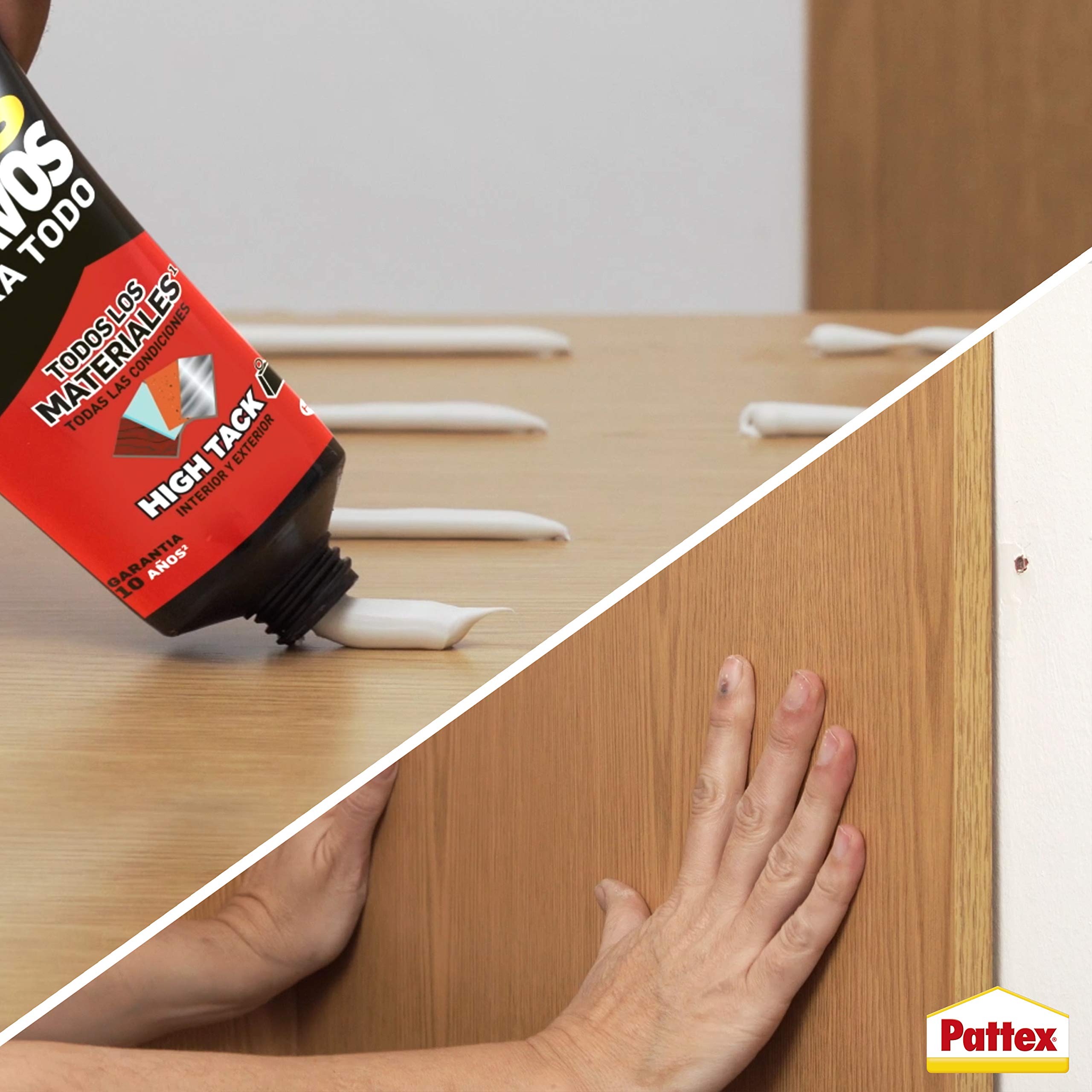 Pattex No More Nails Heavy Duty Construction Adhesive - 2498466 - Strong Bonding Solution for Wood, Metal, Ceramic & More | Perfect for Home Repairs, DIY Projects & Construction Work
