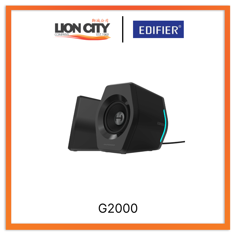 Edifier G2000 Black RGB Gaming Speaker with Bluetooth 16W - Powerful Sound for PC, PS5, Xbox & Home Theater Setup | Immersive Gaming & Music Experience