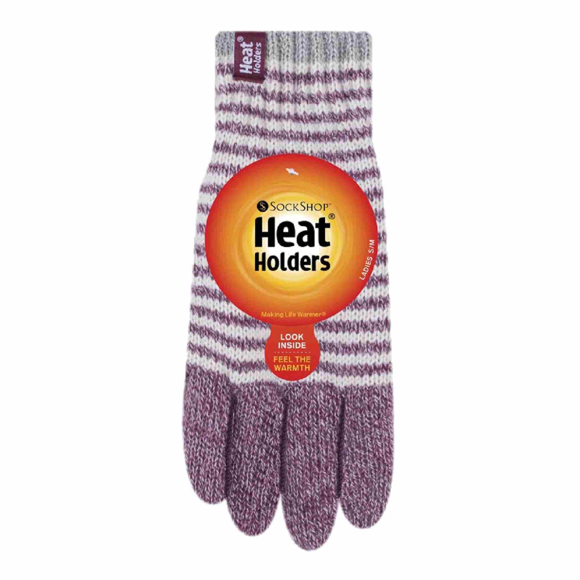 Heat Holders Women's Thermal Winter Gloves - Ultra Warm Fleece Lined for Outdoor Activities, Running, Hiking & Snow Sports