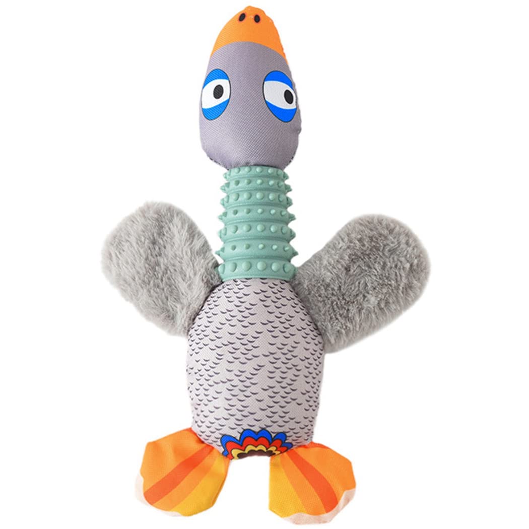 Interactive Dog Squeaky Toy - Cartoon Stuffed Puppy Chew Toy for Teething, Boredom Relief & Training | Durable Pet Toy for Small & Medium Dogs | Perfect for Indoor Play, Outdoor Fetch & Crate Training