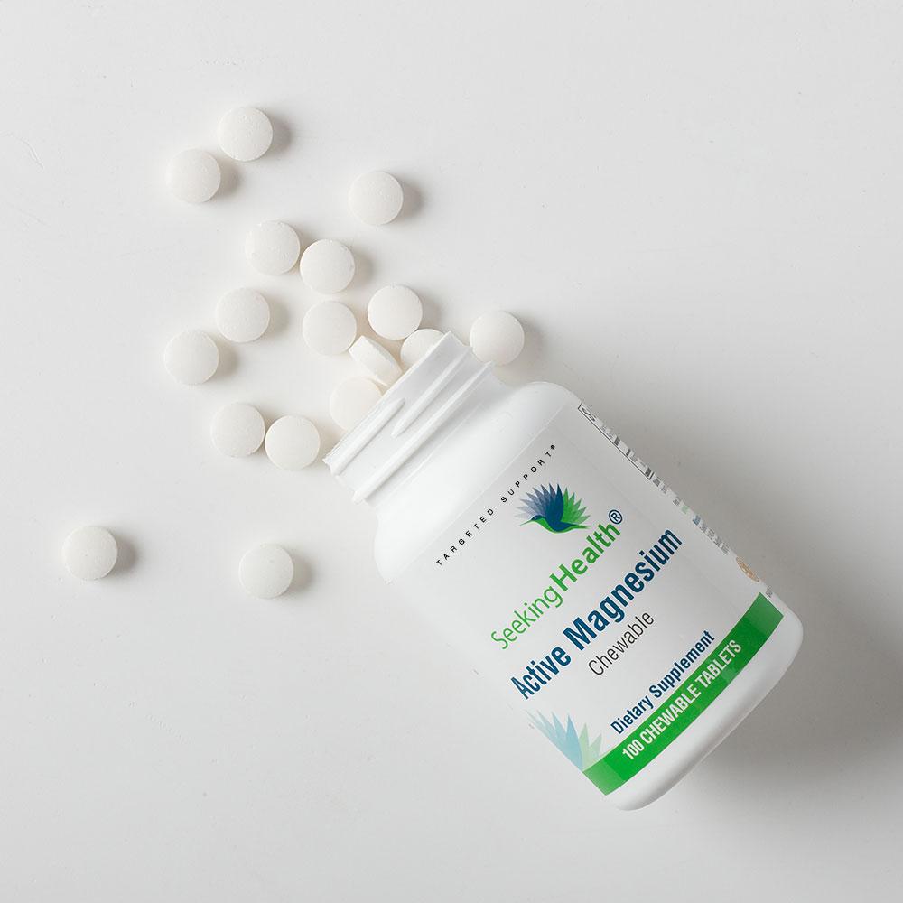 Best Active Magnesium Chewable Tablets for Adults - High Absorption Magnesium Glycinate Supplement for Stress Relief, Muscle Recovery & Sleep Support - Great for Athletes, Fitness & Daily Wellness