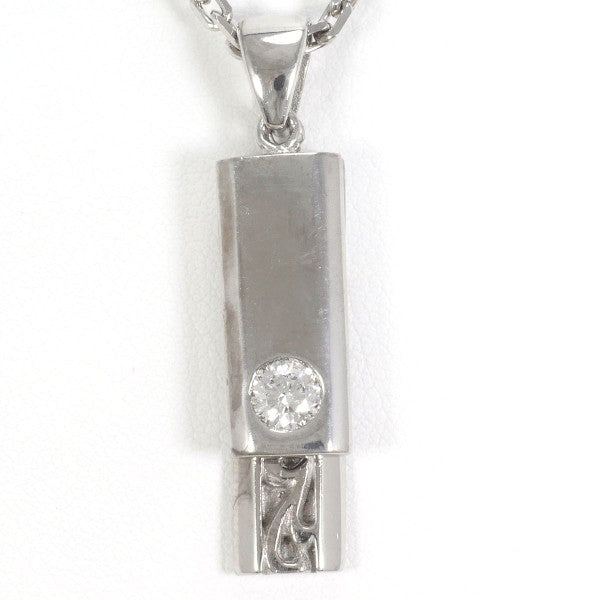 18K White Gold Diamond Necklace for Women - Elegant Pendant Jewelry Gift for Anniversary, Wedding & Special Occasions