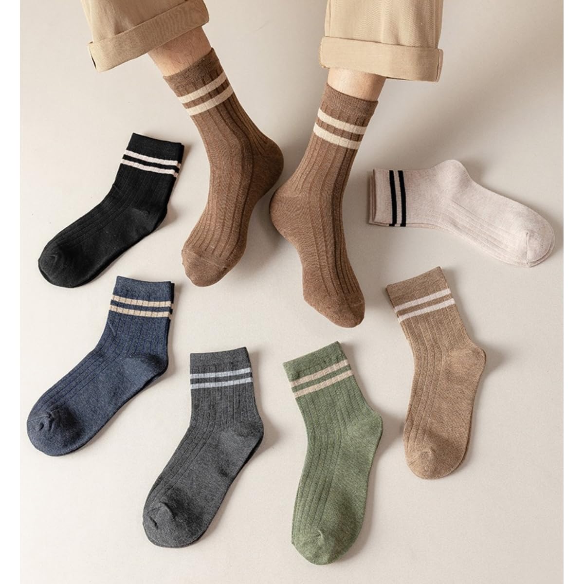 Men's Athletic Cotton Socks 5-Pack - Breathable Ankle Socks for Running, Gym & Casual Wear - Comfortable Workout Socks for Sports & Everyday Use