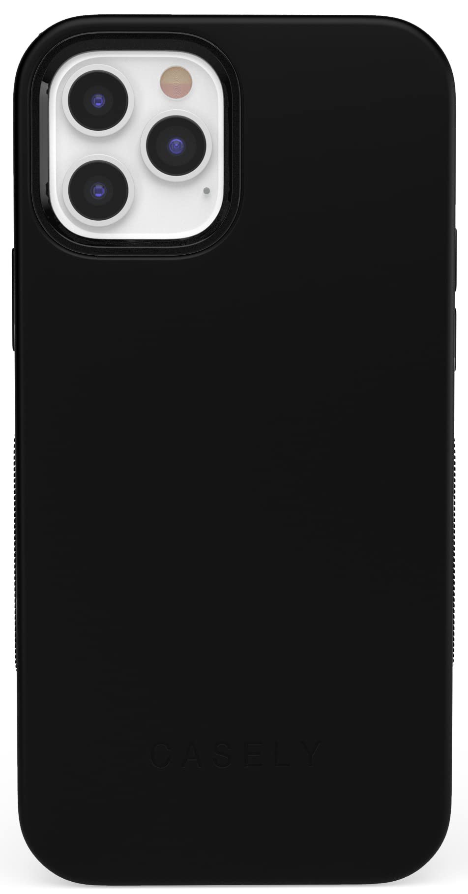 Casely iPhone 12/12 Pro Case - Slim Black Protective Cover with 360° Full-Body Protection, Precise Cutouts & 1mm Raised Camera Lip | Shockproof & Scratch Resistant | Perfect for Everyday Use, Travel & Outdoor Activities