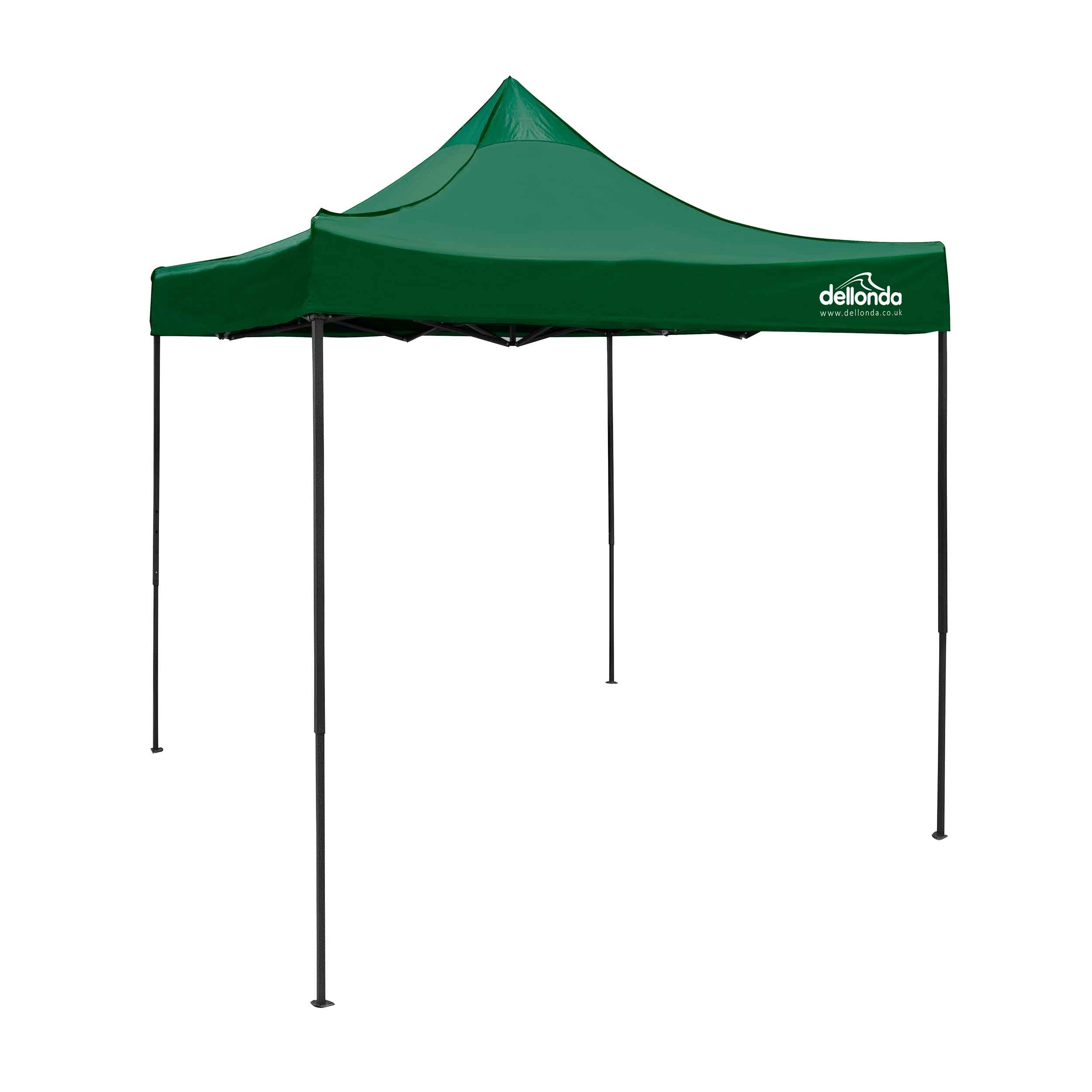 Premium 2x2m Pop Up Gazebo with Water Resistant Canopy - Includes Carry Bag, Stakes & Weight Bags - Dark Green (DG128) - Perfect for Backyard BBQs, Camping Trips and Outdoor Events