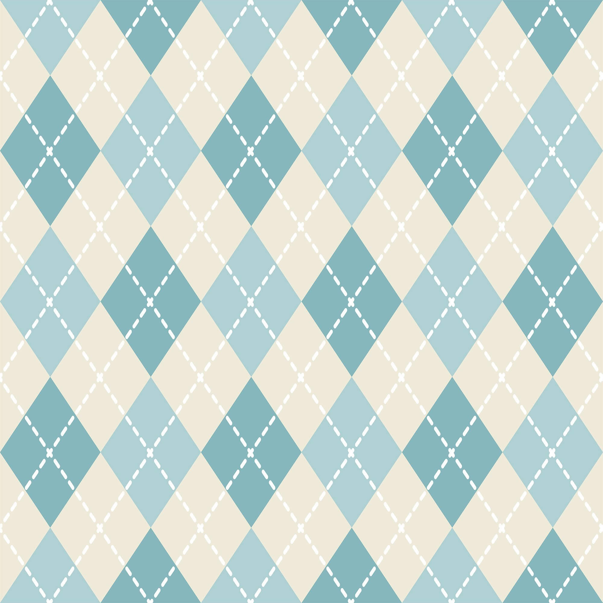 Blue and Tan Geometric Peel and Stick Removable Wallpaper - Self-Adhesive Wall Decal for Home Decor (71.2
