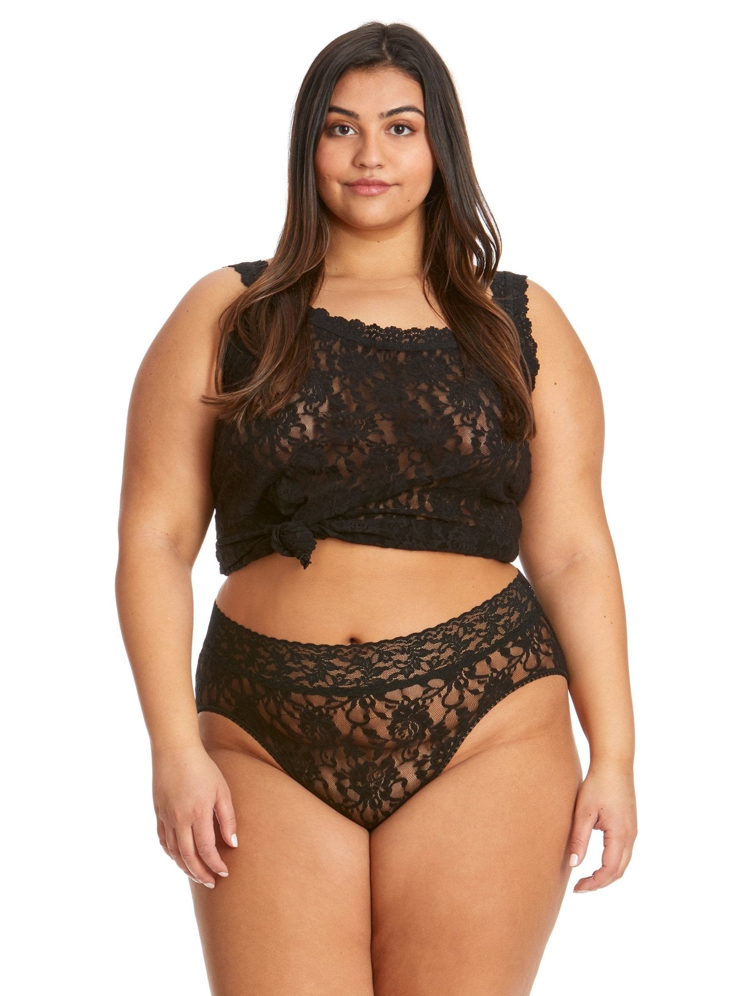 Plus Size Lace French Brief Panties for Women - Comfortable & Sexy Underwear for Everyday Wear or Special Occasions