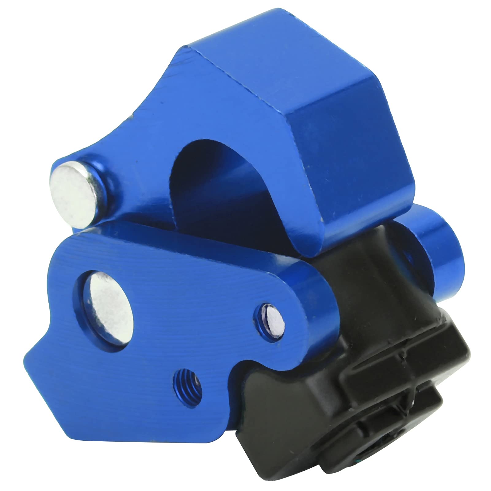 Universal Motorcycle Helmet Hook - CNC Aluminum Alloy Hanger for Scooter & Luggage - Blue - Secure Storage On-the-Go