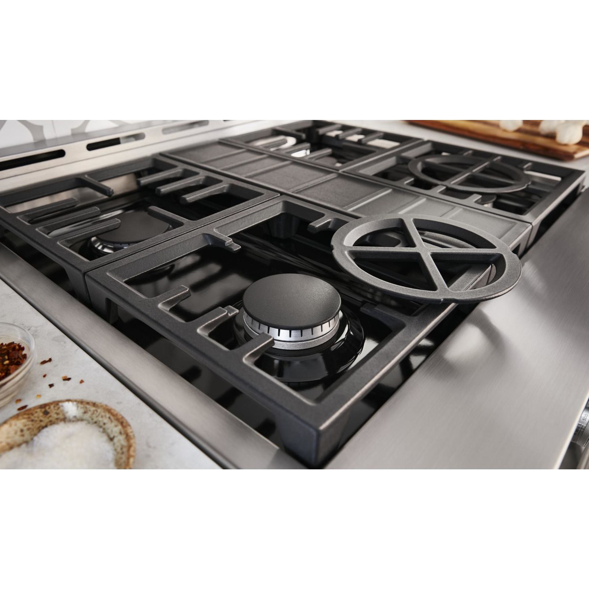 KitchenAid KFGC500JIB 30 Inch 5-Burner Gas Range Stove in Ink Blue - Professional Cooking for Home Chefs & Family Kitchens