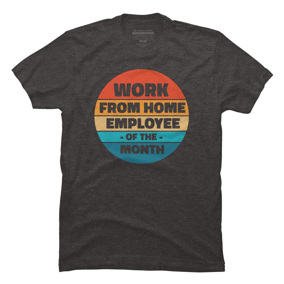 RandomDudeArt Employee of The Month Funny Office T-Shirt for Men - Comfortable Cotton Tee for Work from Home, Casual Wear & Gift Ideas