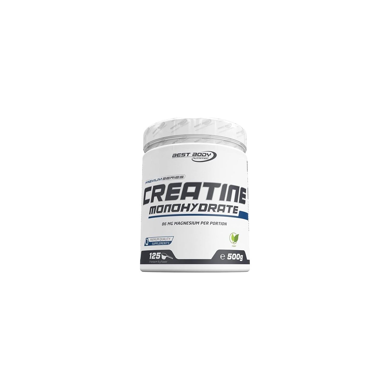Best Body Nutrition Creatine Monohydrate Powder - 500g (1.1 lb) for Muscle Growth, Strength & Performance - Pre & Post Workout Supplement for Athletes & Bodybuilders