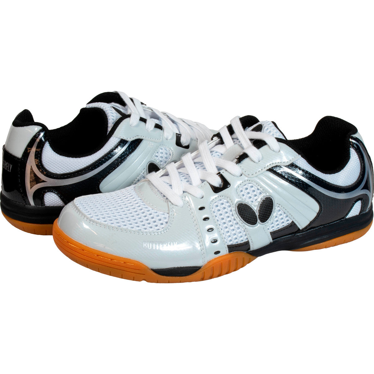 Butterfly Lezoline Unisex Table Tennis Shoes for Men & Women - Lightweight & Non-Slip Indoor Court Shoes for Ping Pong & Badminton [Black]