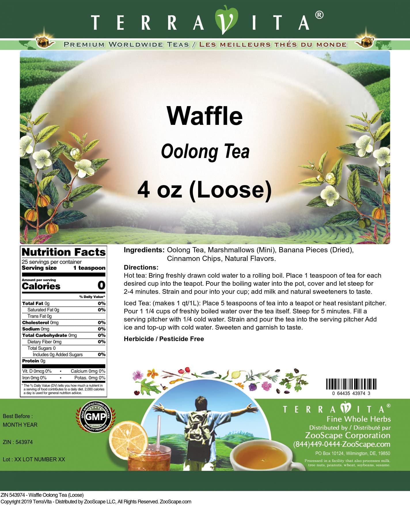 Premium Waffle Oolong Loose Leaf Tea - 4 oz (ZIN: 543974) | High-Quality Taiwanese Tea for Relaxation, Afternoon Tea & Gifting