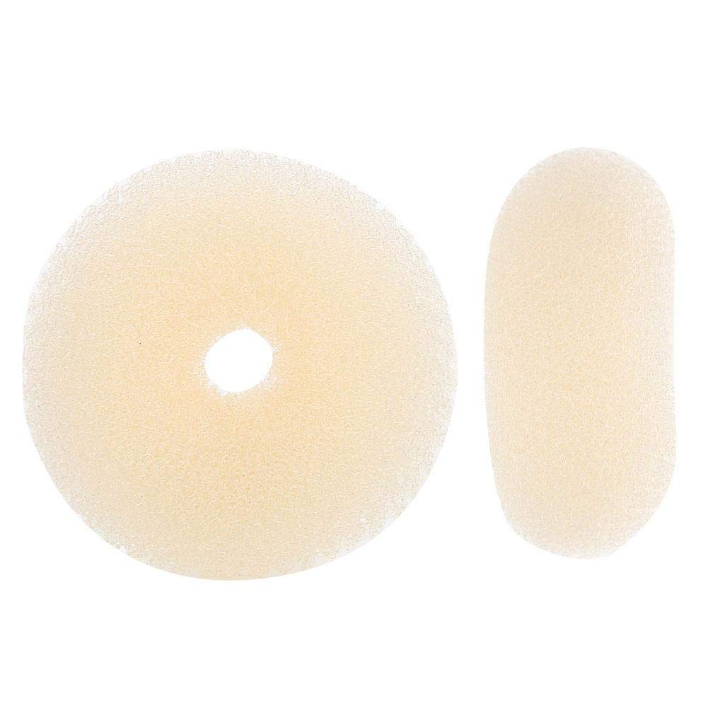 3-Piece Donut Bun Maker Set for Women - Large, Medium & Small Ring Bun Shapers (White) | Perfect for Updos, Chignons & Messy Buns - Salon Quality Hair Styling Tool for Everyday & Special Occasions