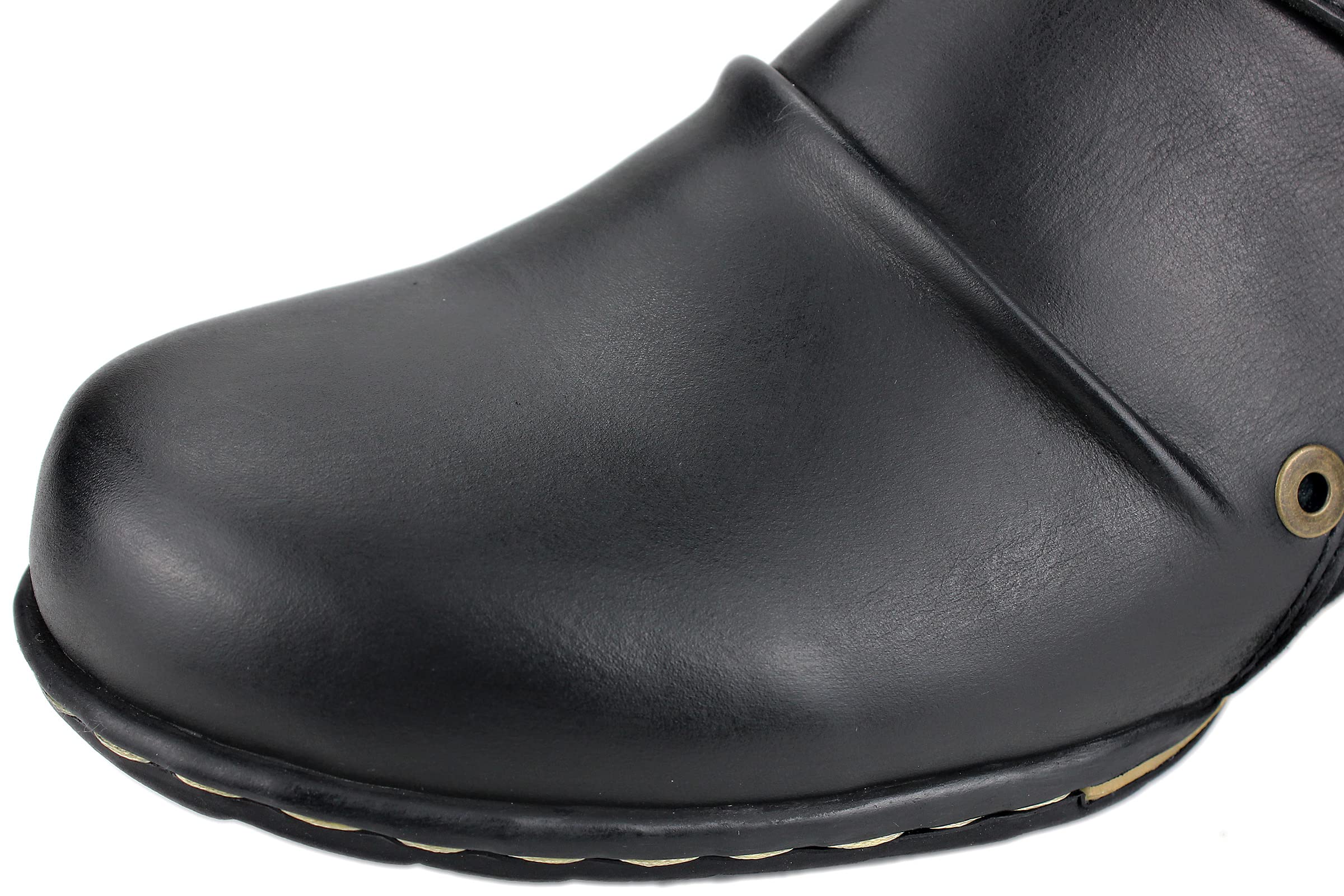 OSSTONE Men's Fashion Moto Boots - Leather Chukka Boots with Zipper, Casual Shoes OS-5008-1-ABNH | Perfect for Motorcycle Riding, Urban Streetwear & Everyday Wear