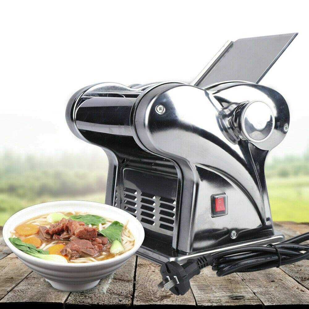 3-in-1 Electric Pasta Maker Machine 135W 110V - Dough Roller & Noodle Cutter for Homemade Fettuccine, Spaghetti, Lasagna & Dumpling Skins | Perfect for Italian Cuisine & Asian Dumpling Making at Home