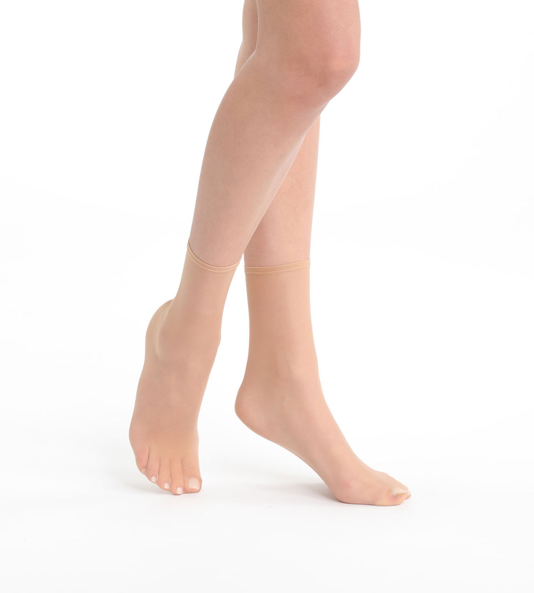 2 Pairs Women's Nude Sand Sheer Shimmer Socks - Soft & Comfortable for Everyday Wear, Work, or Special Occasions