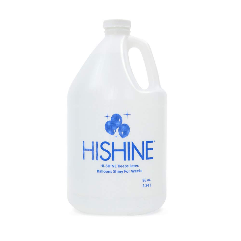 Hi-Shine Balloon Polish 96 oz - Long-Lasting Latex Balloon Shine Solution for Weeks | Quick High Gloss Finish | Perfect for Party Decorations, Birthday Celebrations, Weddings & Special Events | Easy to Apply, Durable Shine | Ideal for Balloon Arches, Centerpieces & Event Backdrops