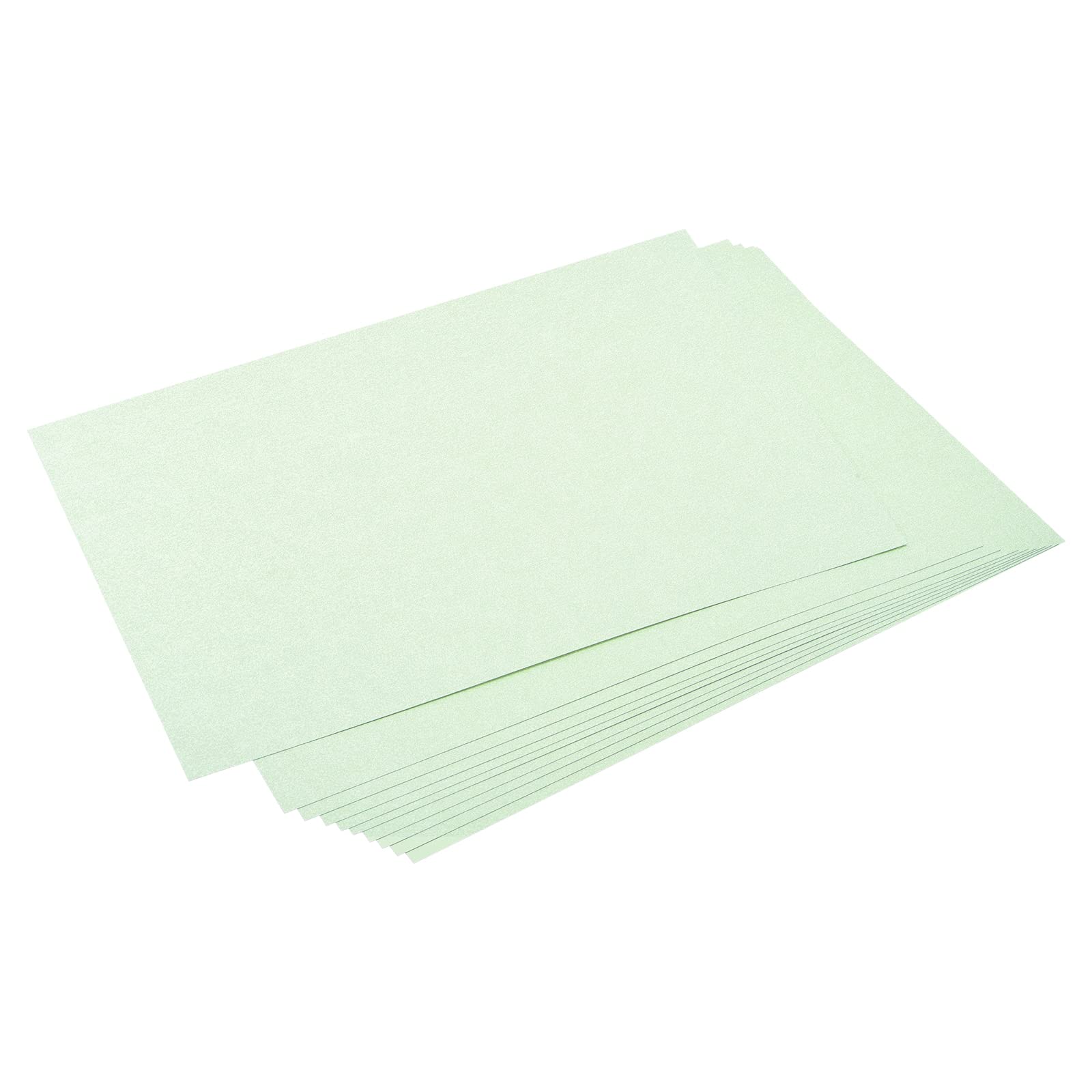 MECCANIXITY Shimmer Cardstock Paper 50 Sheets - 8x11.5 Inch Pearlescent Card Stock (92 Lb/250gsm) for Crafting, Scrapbooking, Gift Wrapping, Wedding Invitations & Greeting Cards - Perfect for DIY Projects, Party Decorations and Stationery Making - Light Green