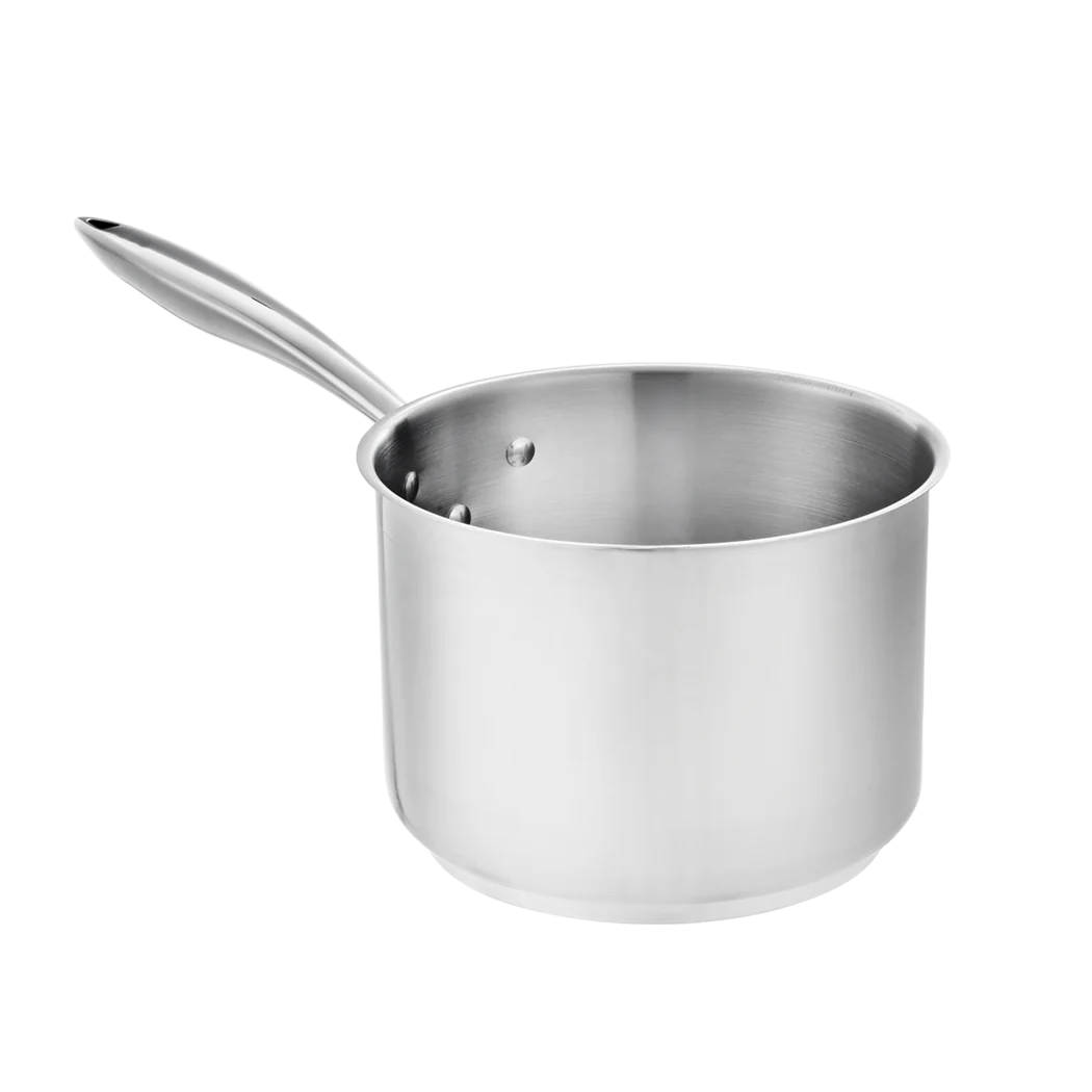 Thermalloy 3.5 Quart Stainless Steel Deep Sauce Pan with Lid - Perfect for Cooking, Boiling & Simmering Soups, Sauces, and Pasta