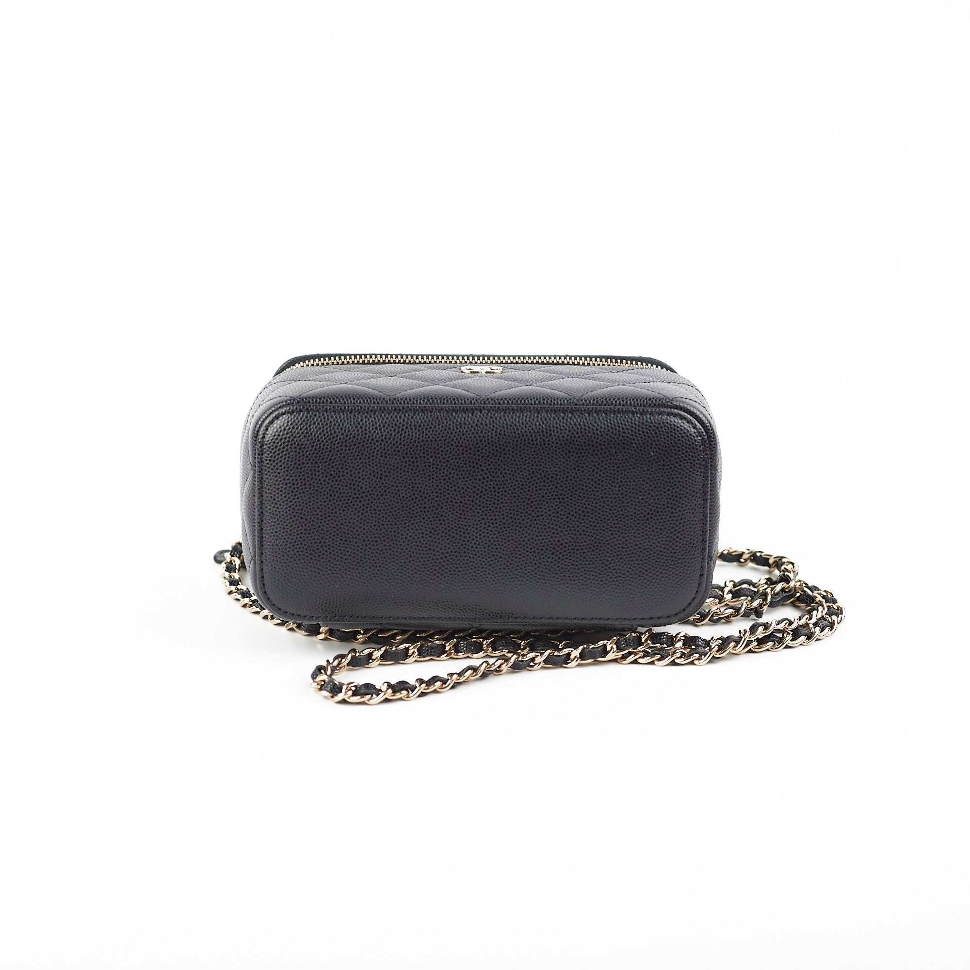 Chanel Caviar Vanity Case Black 31 Series - Luxury Leather Makeup Bag for Travel & Everyday Use