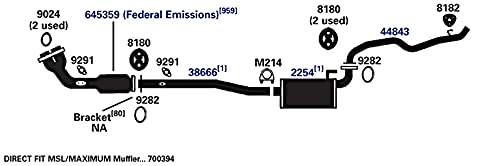 AP Exhaust Pipe 38666 - Durable Replacement for Cars & Trucks