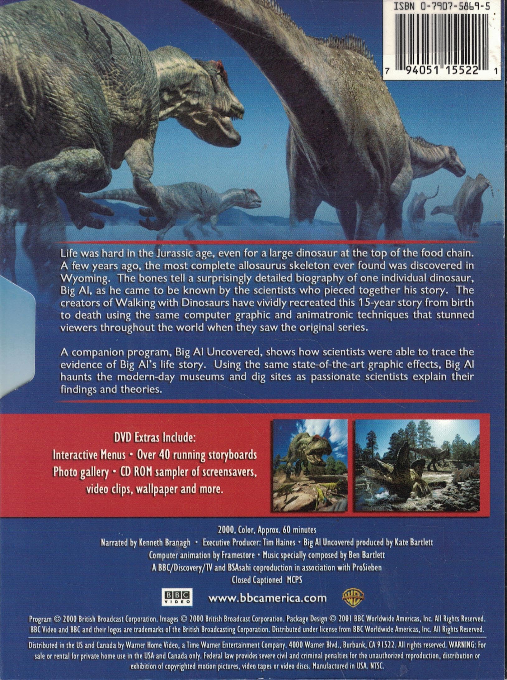 Allosaurus: Walking with Dinosaurs Special Edition DVD - Prehistoric Dinosaur Documentary Film for Kids & Adults | Perfect for Home Entertainment & Educational Use