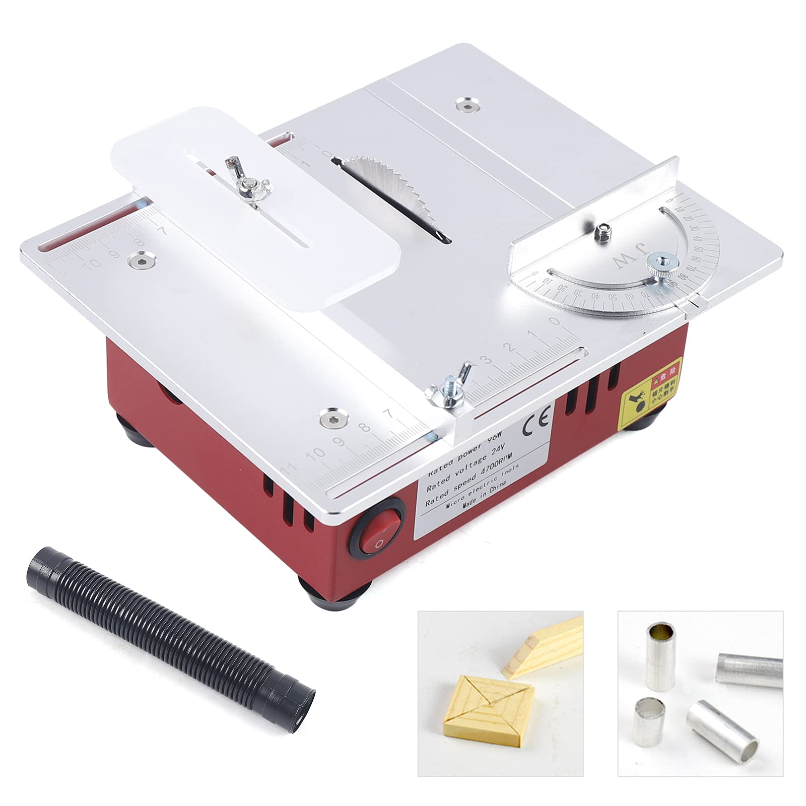 Mini Table Saw for DIY - 96W 9200RPM Desktop Cutting Tool for Wood, Plastic & Metal - Perfect for Model Making, PCB Cutting & Small Craft Projects