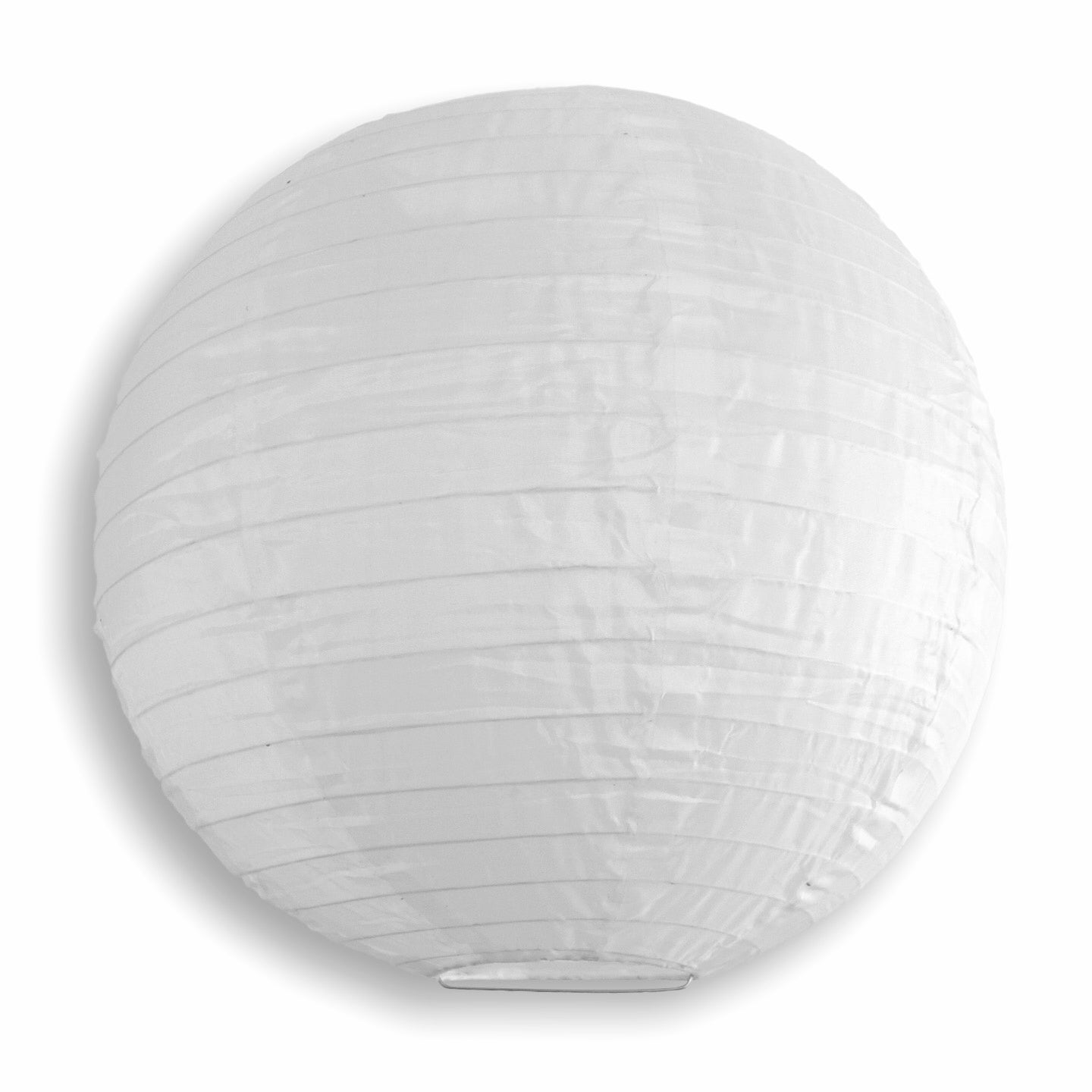30 Pack White Jumbo Shimmering Nylon Lanterns with Even Ribbing - Durable Party Decorations for Weddings, Birthdays & Outdoor Events (Value Pack)