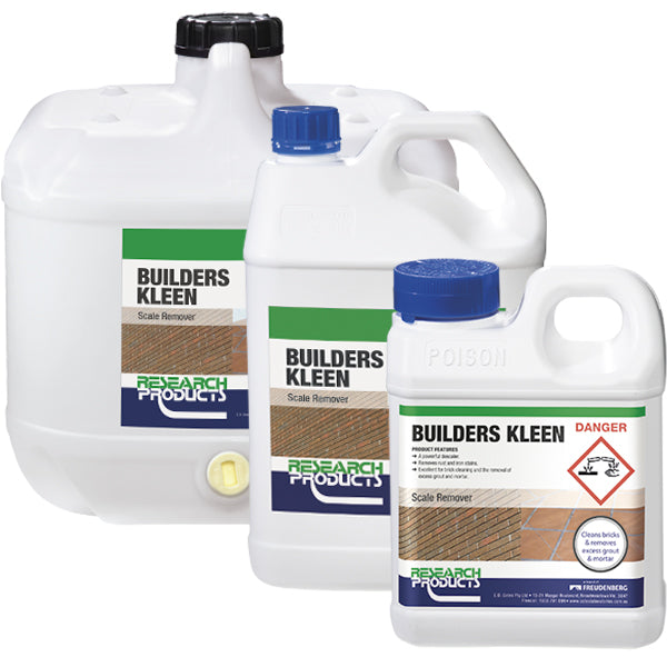 Builders Kleen Extra Strength Grout and Mortar Cleaner - Heavy Duty Tile & Stone Cleaner for Bathroom, Kitchen, and Floor Restoration
