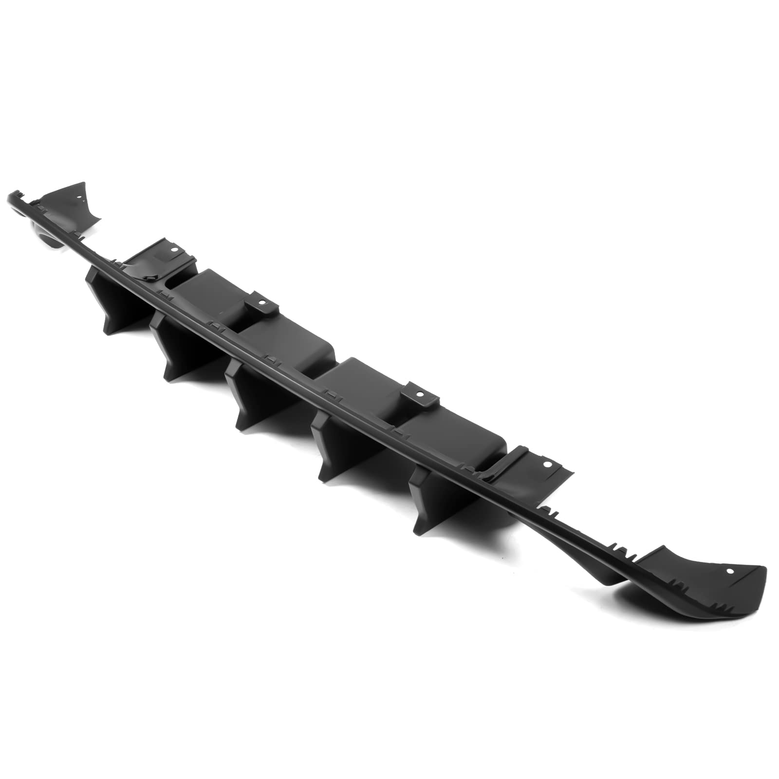 FREEMOTOR802 Rear Bumper Diffuser Compatible with 2015-2023 Dodge Charger | IKON V2 Style Matte Black Lip Kit (2PC) | PP Material Shark Fin Design | Enhances Sporty Look & Protects Bumper