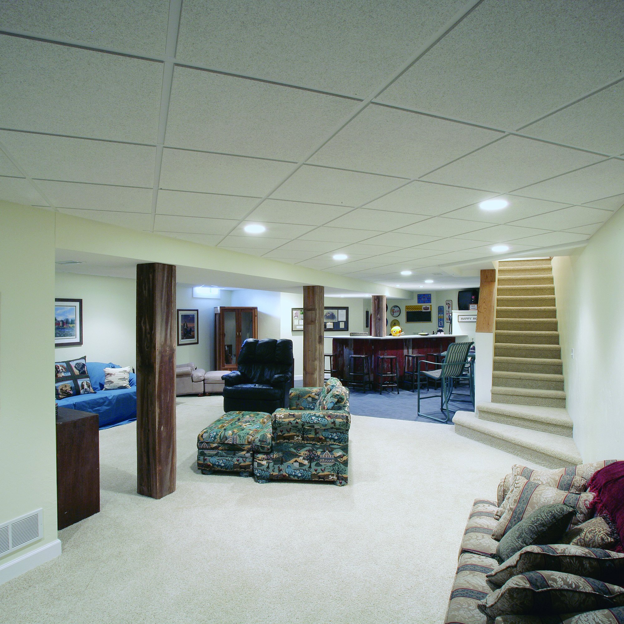 100 sq. ft. Oil-Rubbed Bronze Surface Mount Ceiling Grid Kit - Perfect for Drop Ceiling Tiles in Basements, Offices & Commercial Spaces
