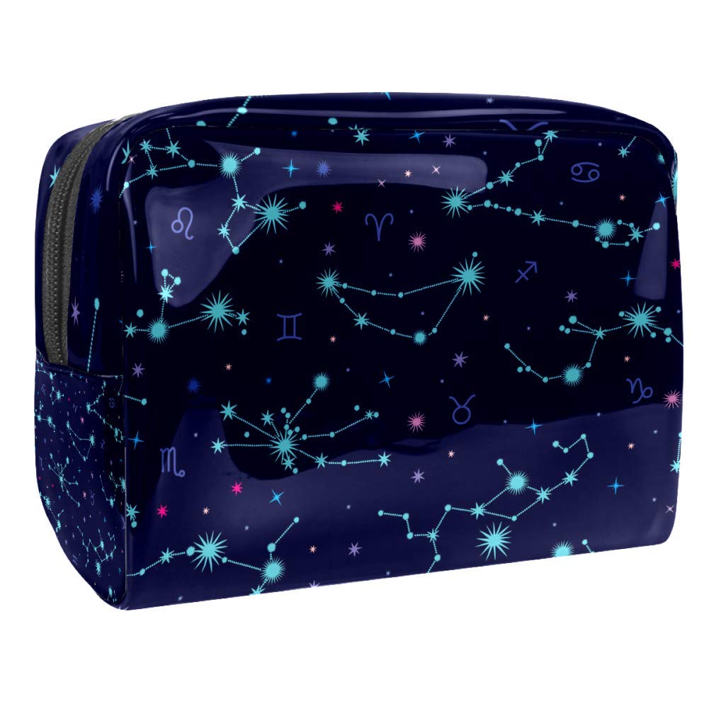 Portable Waterproof Makeup Bag with Zipper - Travel Toiletry Organizer for Women, Cosmetic Storage Pouch - Perfect for Travel, Gym & Daily Use