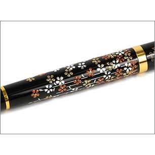 Premium Yamanaka Maki-e Urushi Lacquer Fountain Pen - Handcrafted Cherry Blossom Design for Writing Enthusiasts & Collectors | Elegant Gift for Graduation, Business, Calligraphy & Special Occasions