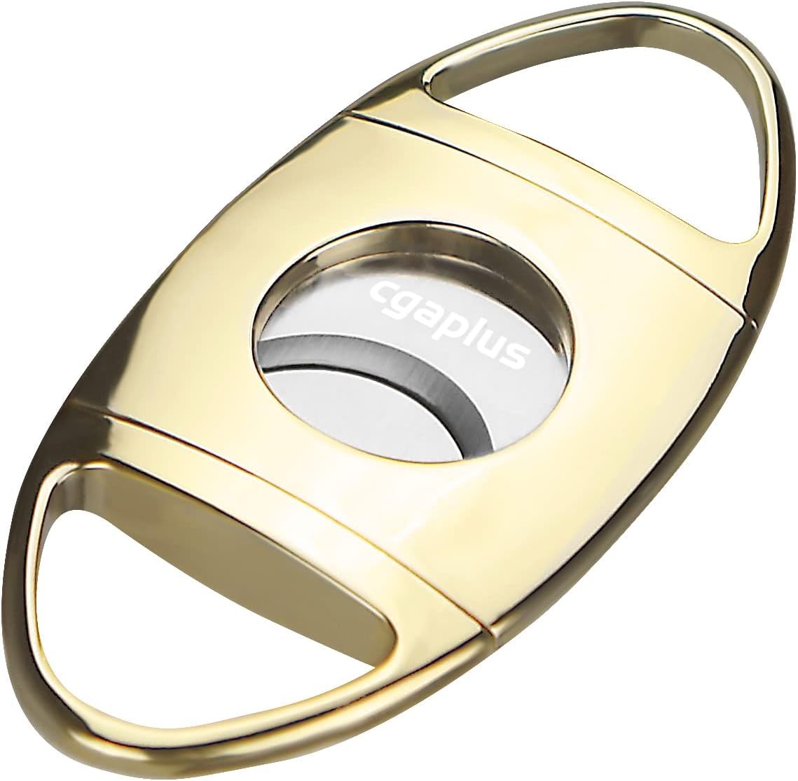 Premium Stainless Steel Double Blade Cigar Guillotine Cutter - Gold Finish | Sharp & Durable for Perfect Cuts | Ideal for Cigar Aficionados, Gifts & Special Occasions