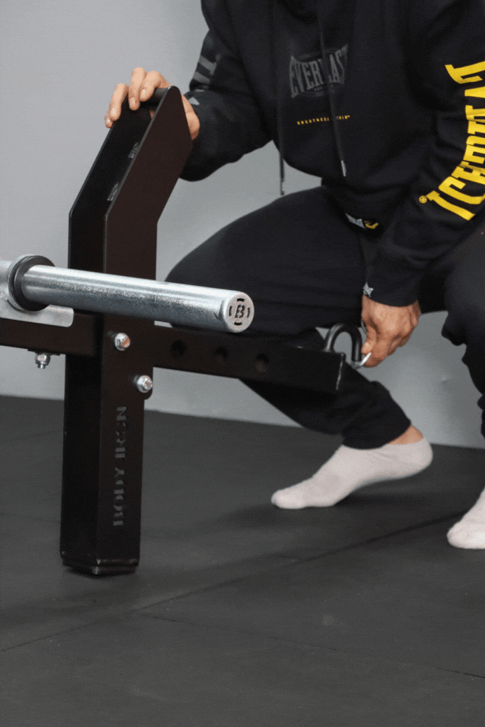 Body Iron Belt Squat Attachment - Heavy Duty Gym Equipment for Leg Workouts | Perfect for Home & Commercial Fitness Training