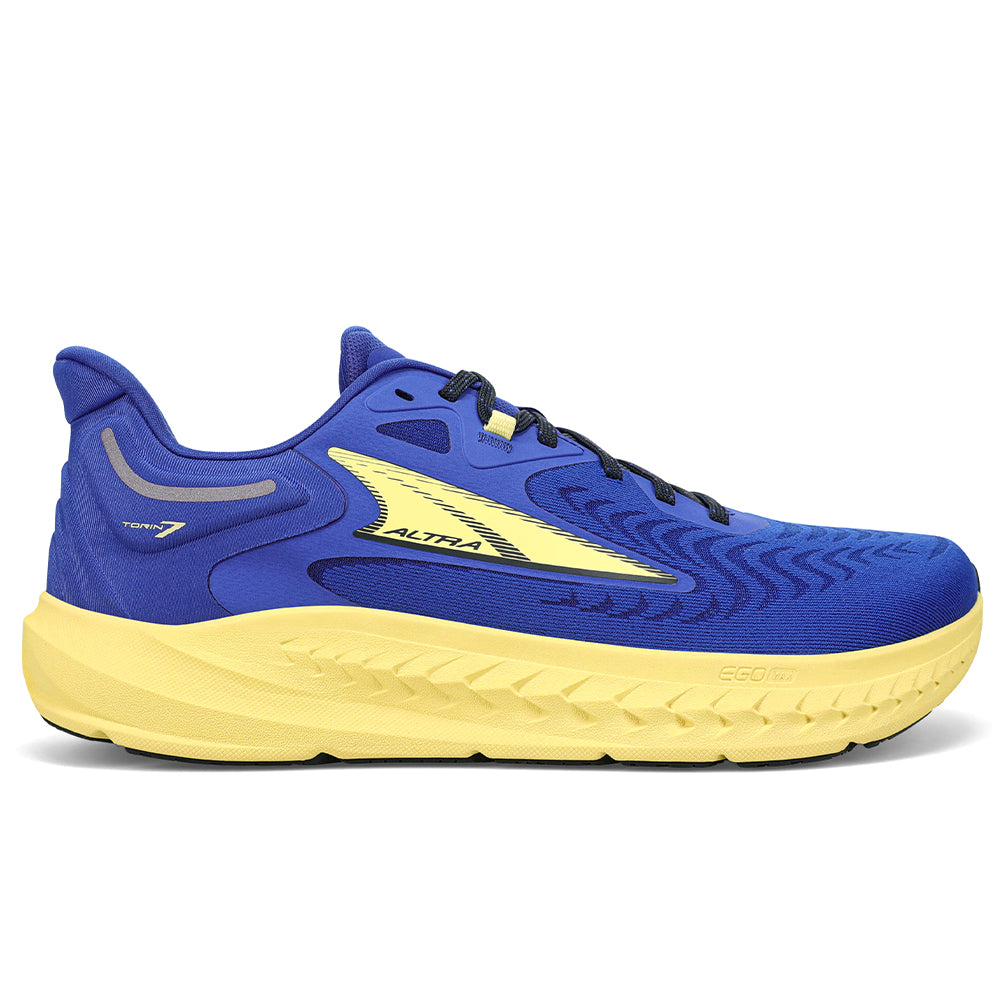 Men's Altra Torin 7 Running Shoes - Blue/Yellow - Size 10 D Medium - Lightweight Cushioned Road Running Shoes for Men | Perfect for Marathon Training & Daily Jogging