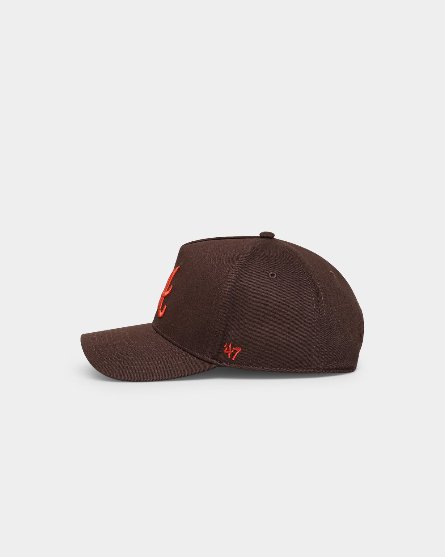 47 Brand Atlanta Braves 'Caramel Chocolate' MVP Snapback Hat - Adjustable 47 MVP DT Baseball Cap for Men & Women - Perfect for Baseball Games, Sports Events & Casual Wear