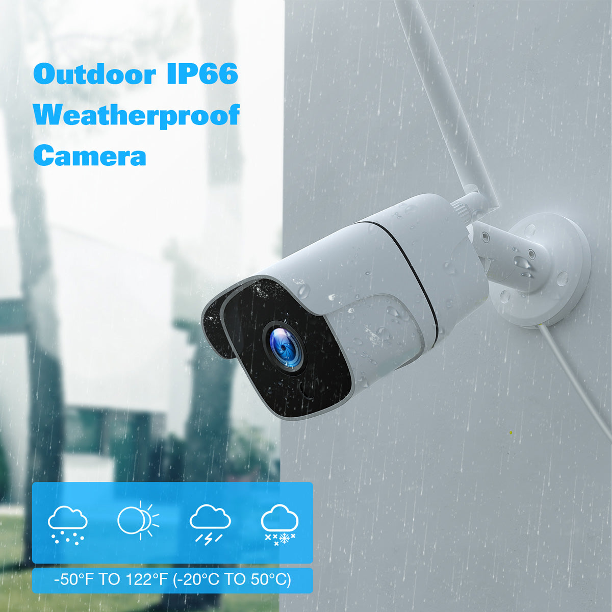 Campark W400 1080P 4-Channel Security Camera System with 12