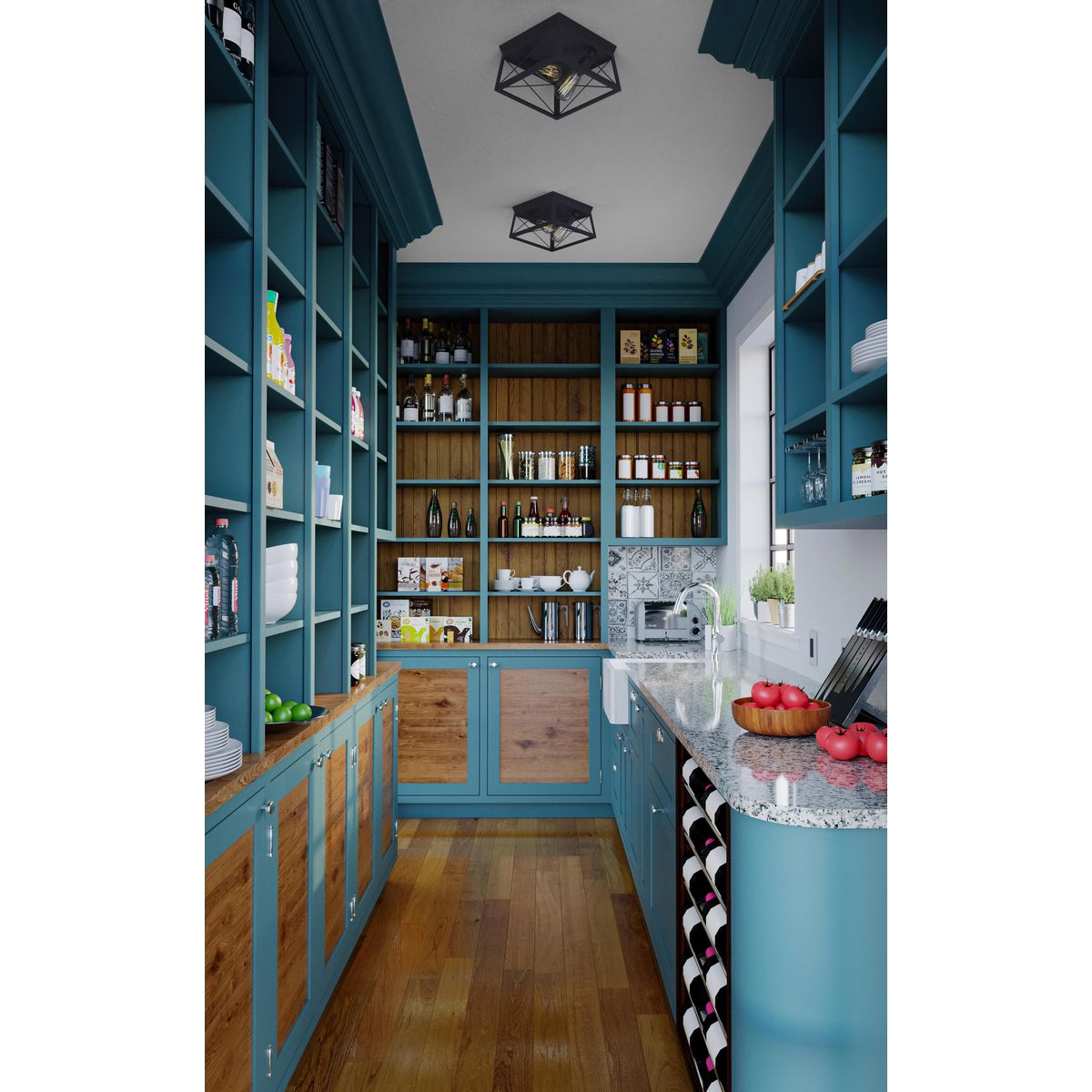 Briarwood Collection Two Light Flush Mount Ceiling Light Fixture - Modern LED Lighting for Bedroom, Hallway & Kitchen