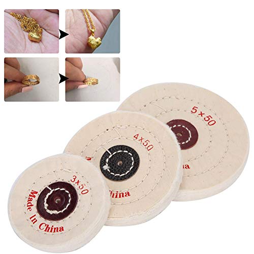 3Pcs Buffing Polishing Wheel Set for Bench Grinders – High-Performance Polishing & Buffing Tools for Metal, Wood & Automotive Projects – Perfect for DIY, Jewelry Making & Surface Finishing