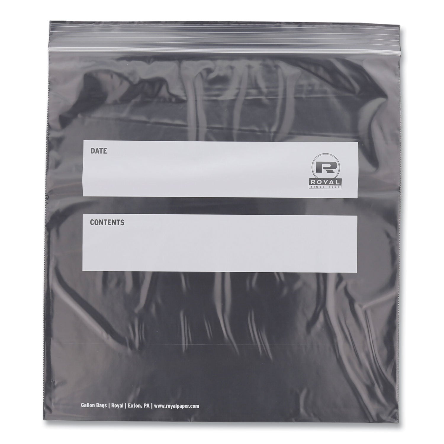 AmerCareRoyal® Gallon Zipper Bags - 10.5 x 10.98 Inches, Clear Plastic Storage Bags (250 Count per Carton) - Perfect for Food Storage, Freezer Organization & Travel Essentials