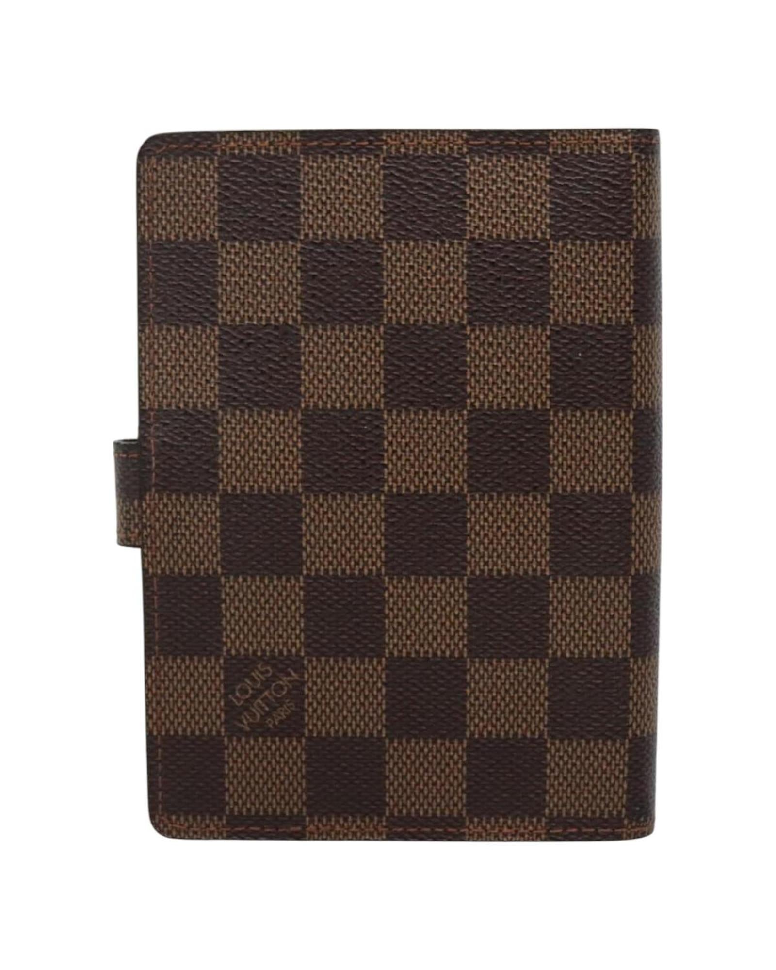 Louis Vuitton Damier Ebene PM Agenda Planner - Luxury Leather Organizer for Business & Personal Use | Perfect for Meetings, Scheduling & Daily Planning