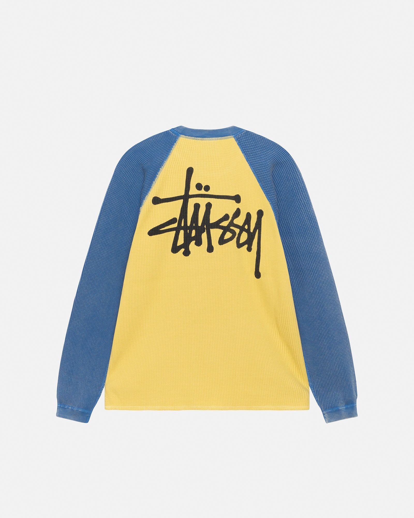Stüssy 2-Tone Thermal Shirt for Men & Women | Classic Streetwear Style | Perfect for Layering in Fall & Winter