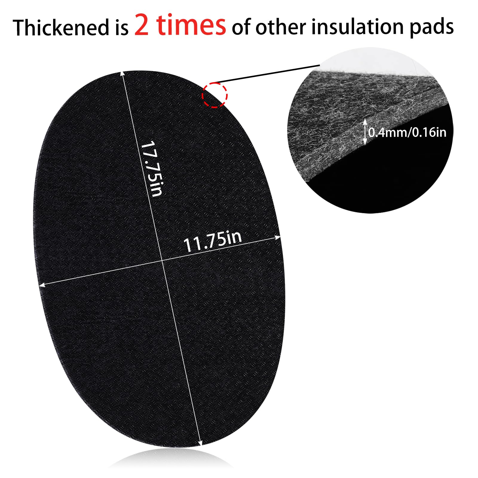 Heat Resistant Slow Cooker Mat with Non-Slip Base - 2 Pack Countertop Protector for Crock Pot, Hamilton Beach & 3-10 Quart Slow Cookers - Perfect for Kitchen Countertops & Dining Table Protection