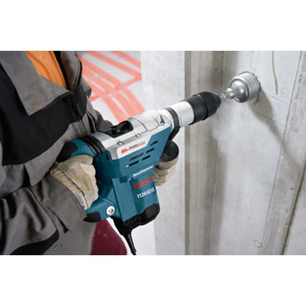 Bosch 11264EVSRT 1-5/8 Inch SDS-max Rotary Hammer Drill - Certified Renewed | Heavy-Duty Concrete Drilling for Construction & Demolition Projects