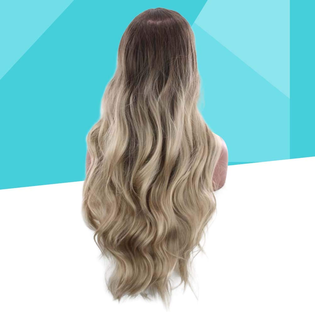 1pc Green Synthetic Cosplay Wig for Women - Extra Long Curly Hair Extensions & Dress Up Wig | Perfect for Halloween, Cosplay, Parties & Costume Events